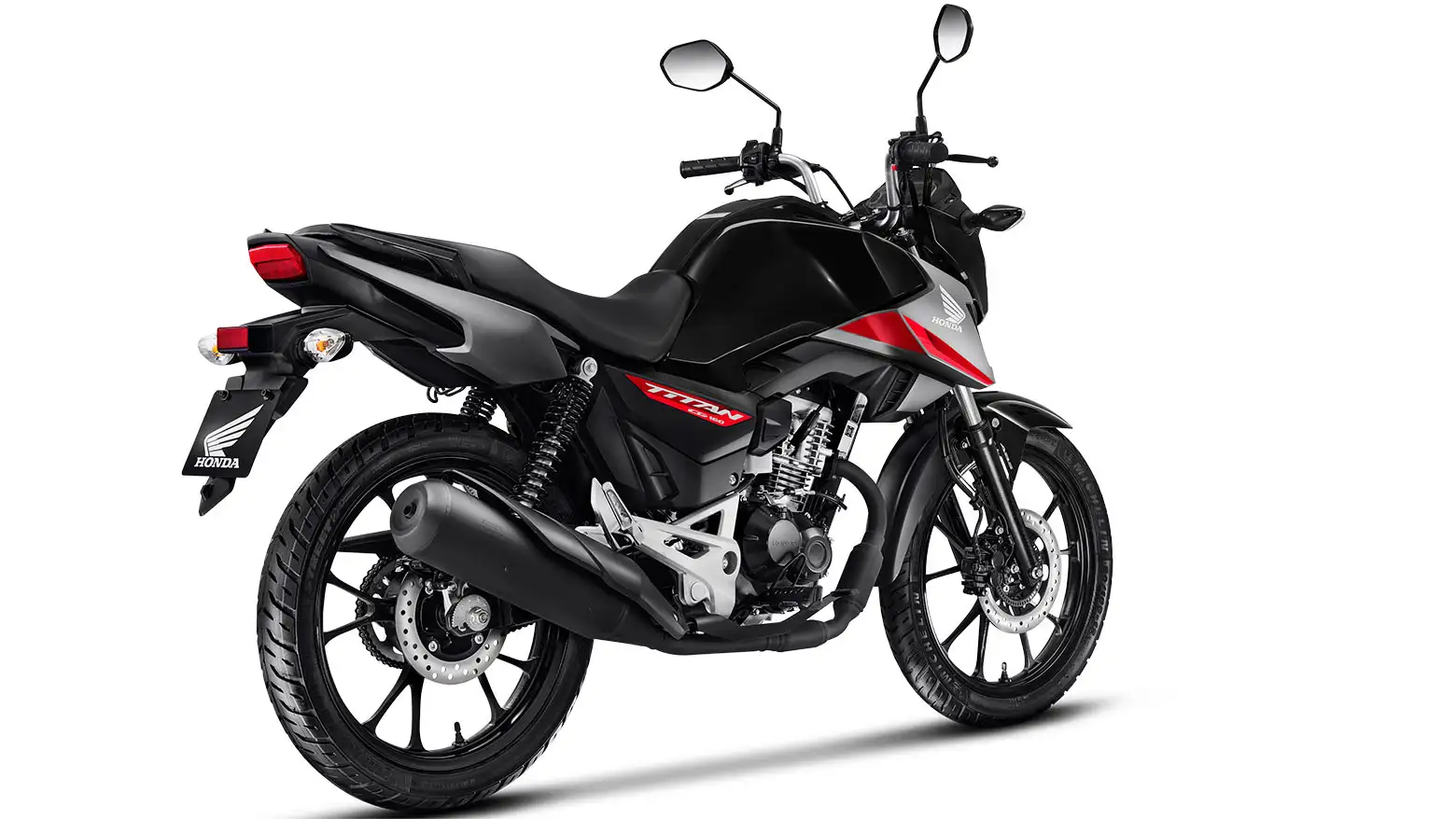 Honda CG 160 Titan Lateral Traseira Direita Preto