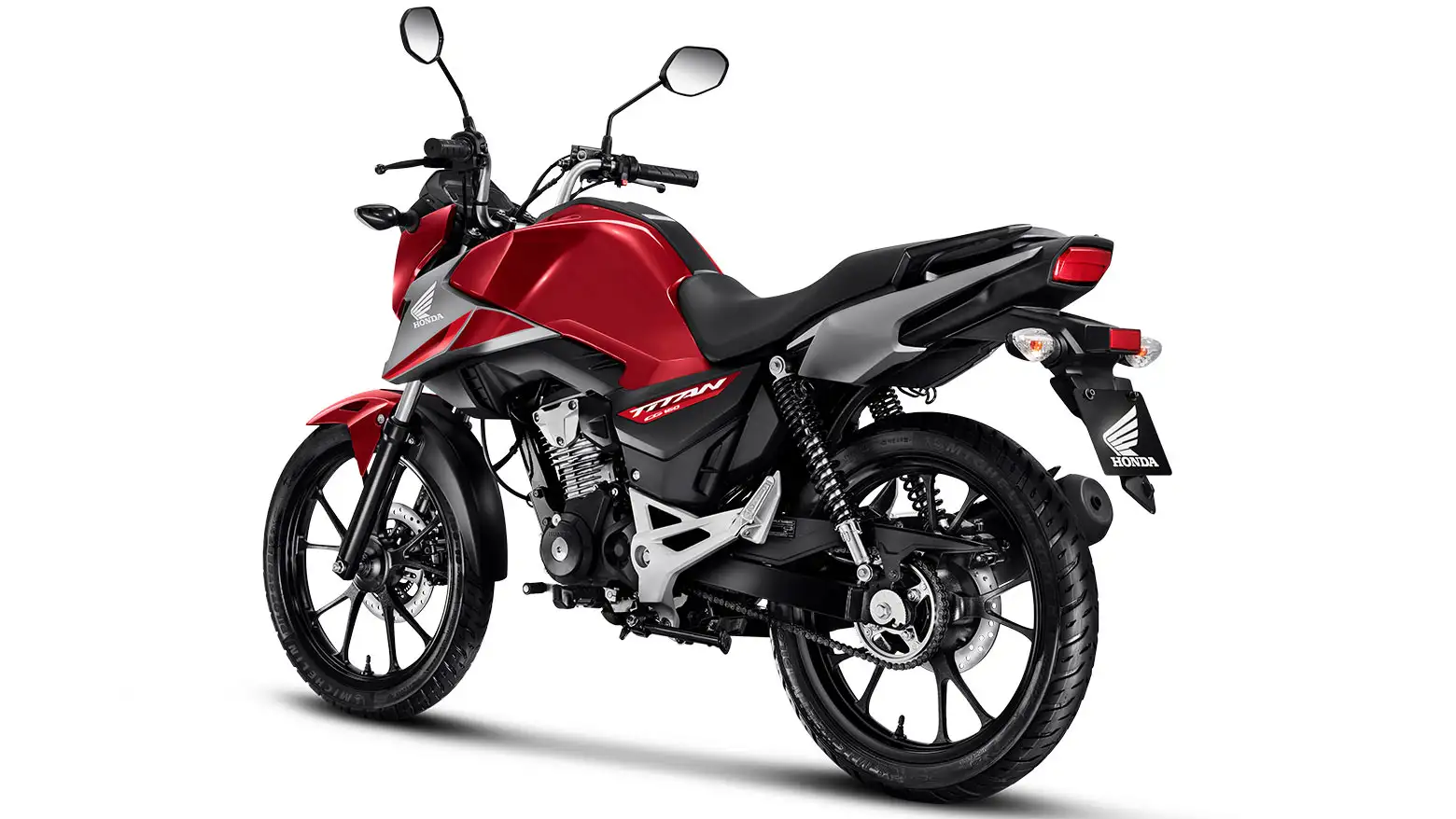 Honda CG 160 Titan Lateral Traseira Esquerda Preto