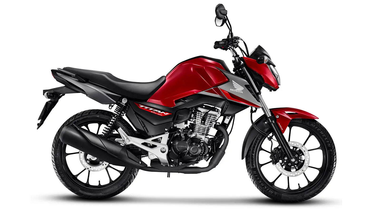 Honda CG 160 Titan Lateral Vermelho