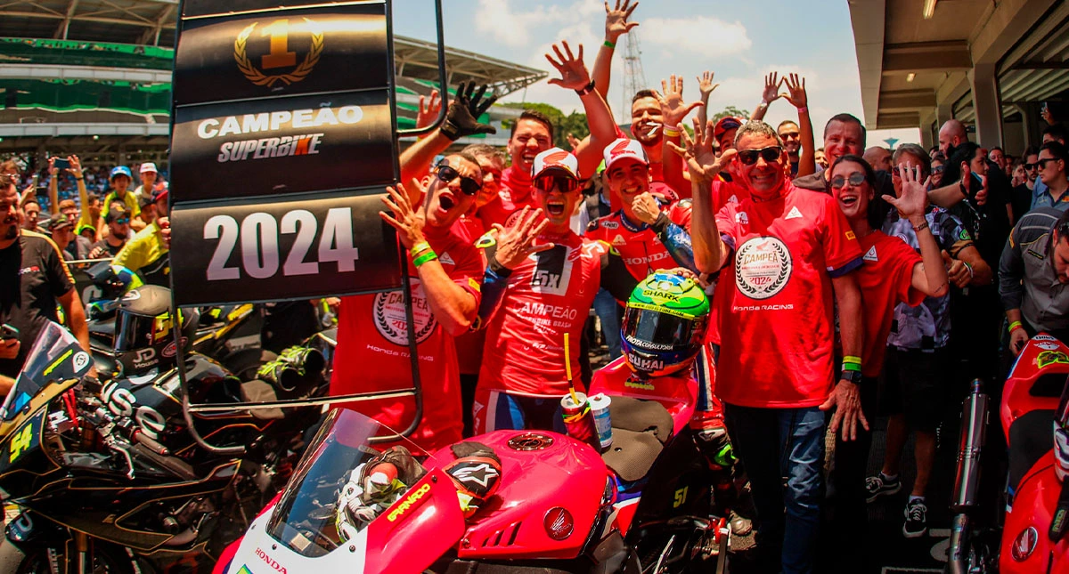 Equipe Honda ganha o superbike Brasil 2024
