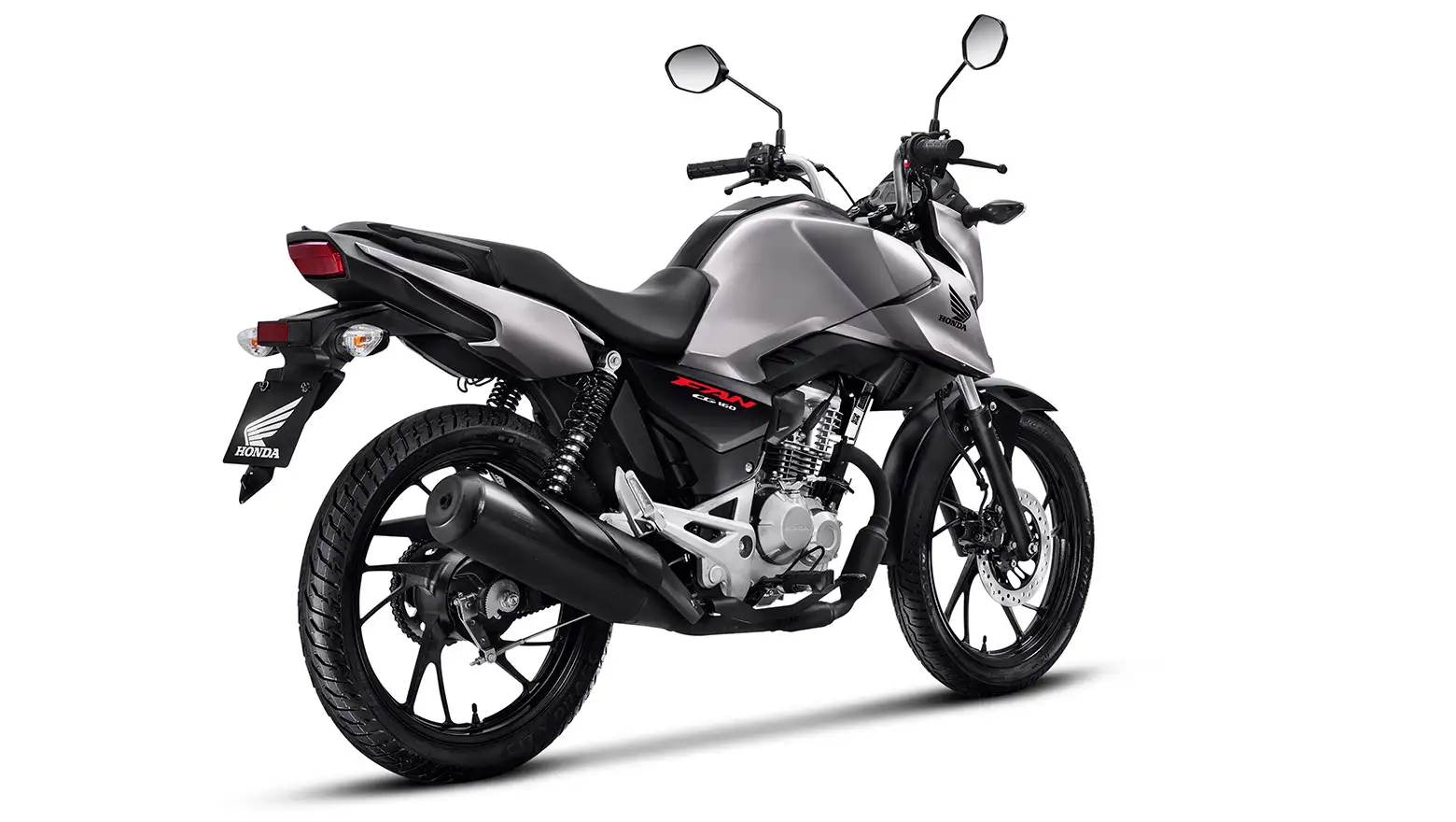 Honda CG 160 Fan lateral traseira direita Cinza