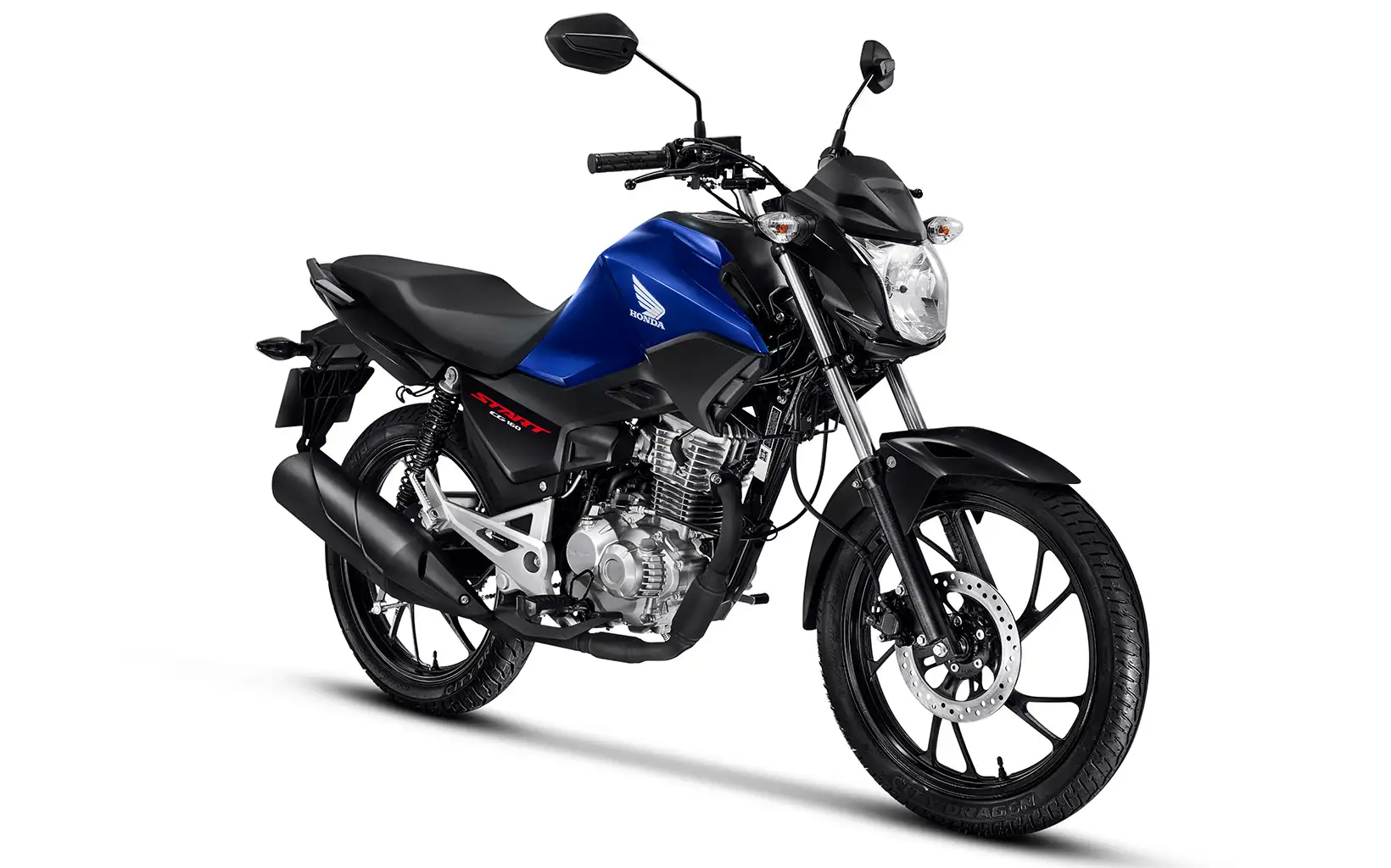 Visão Frontal da Lateral Direita da Honda CG 160 Start