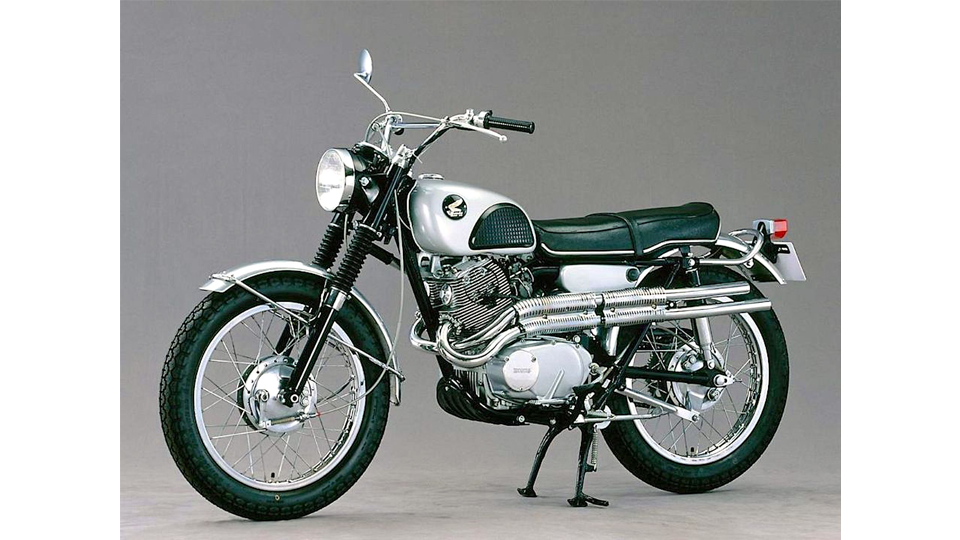 Honda scrambler visão lateral