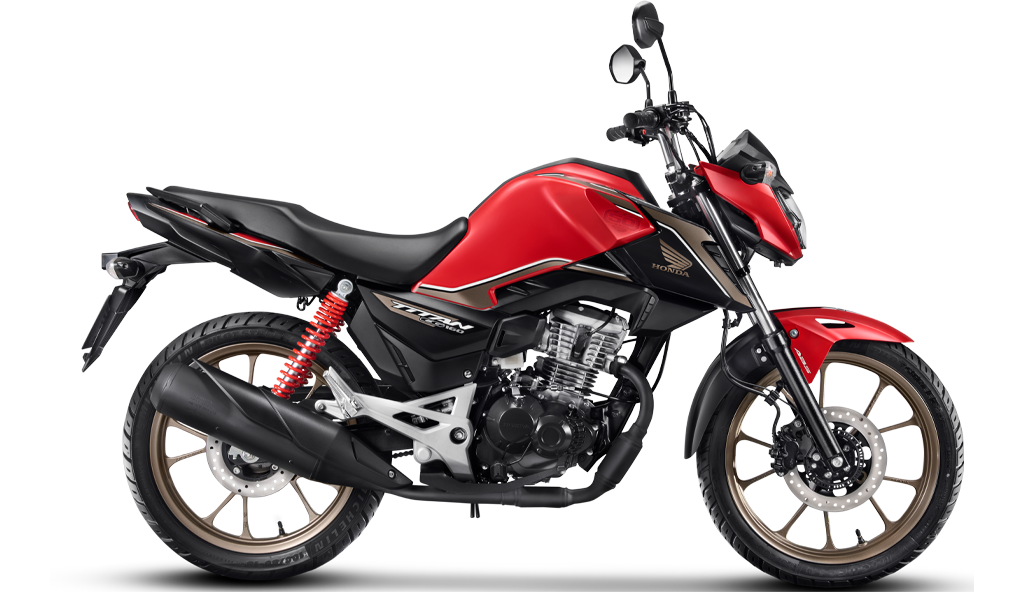 Visão lateral Moto Honda CG 50 anos Edição Comemorativa