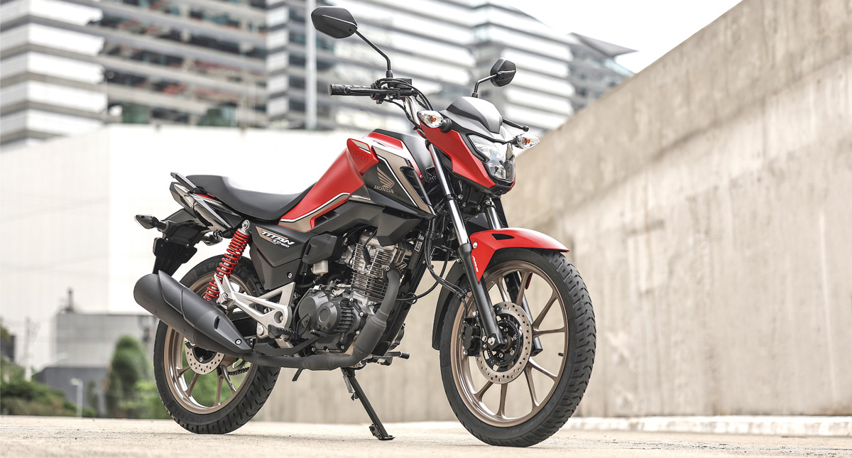 Honda Cg 50 anos visão distante lateral
