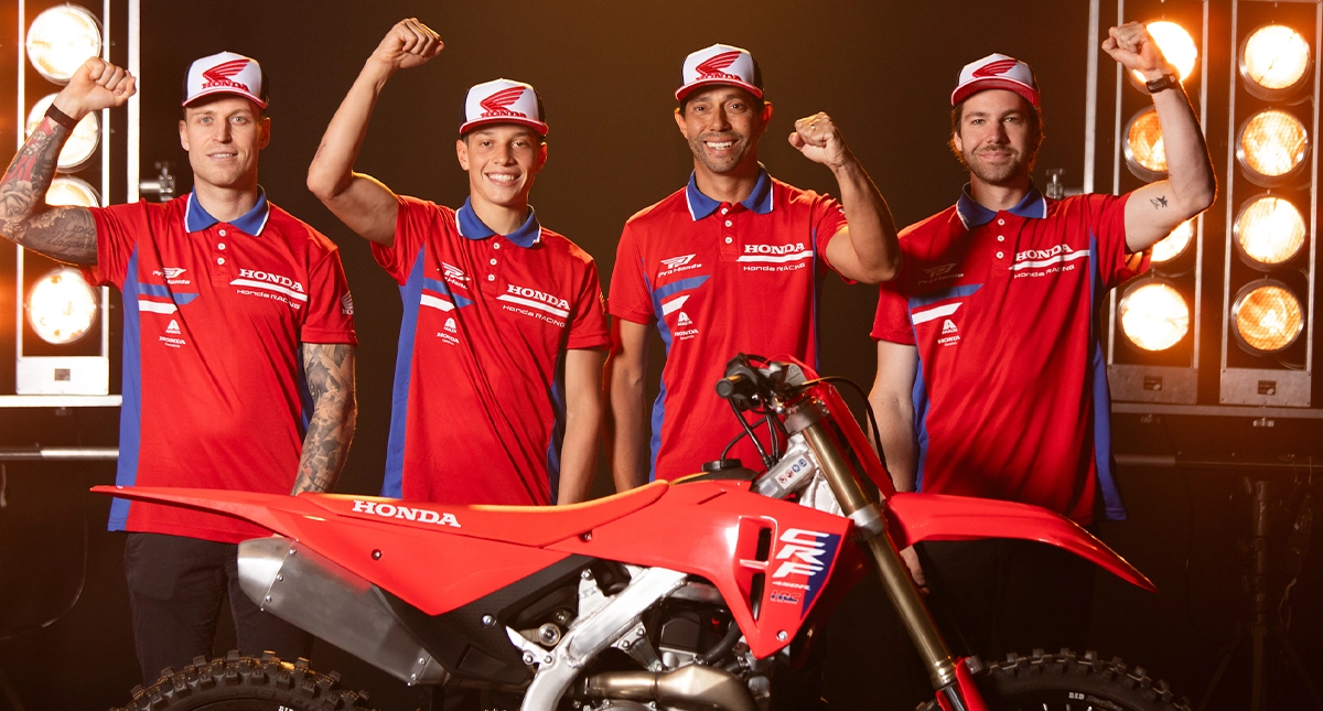 Pilotos Motocross do Honda Racing 2026