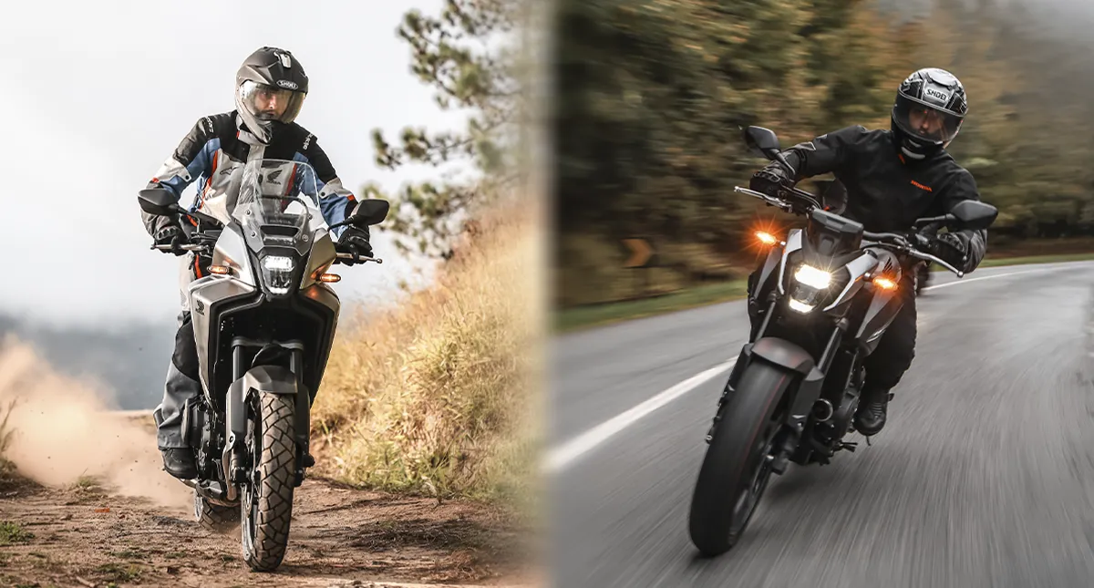 Hornet cb500 e nx500 acelerando