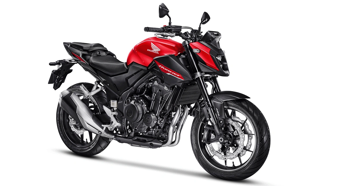 Hornet cb500 preta e vermelha