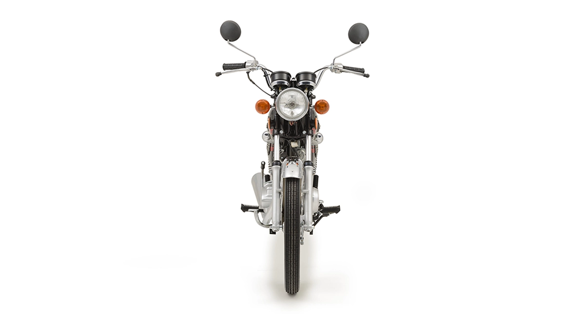Visão de frente Honda 125 alcool