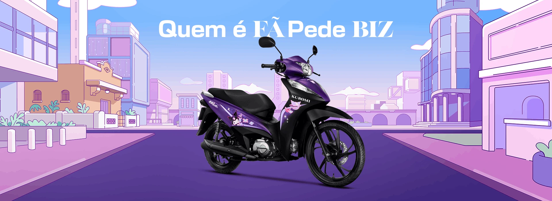 Banner Honda Biz Kuromi