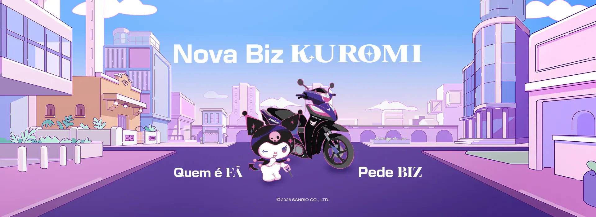 Banner Honda Biz Kuromi