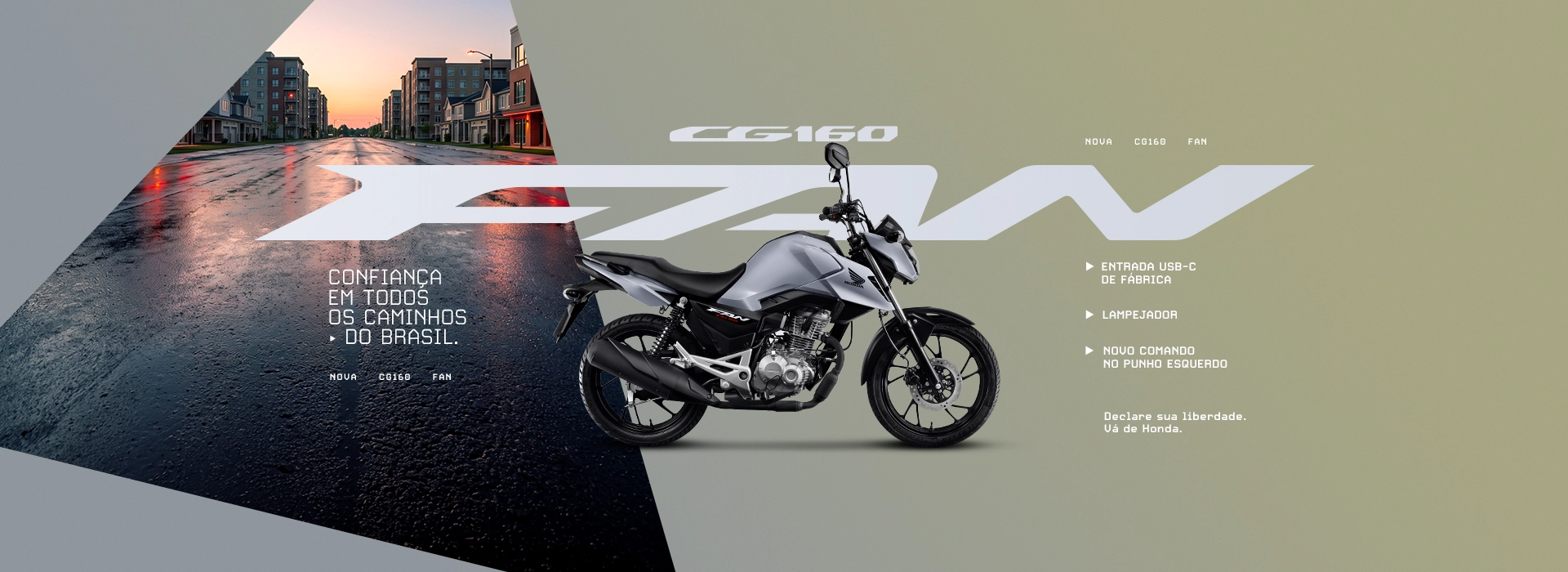 Banner Moto Honda CG 160 Fan