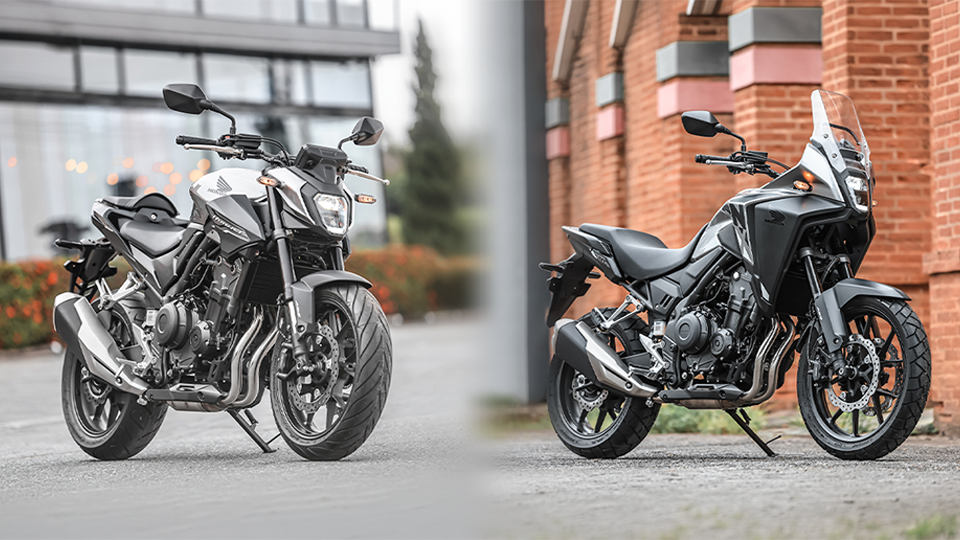 Honda hornet cb500 e Nx500 estacionadas