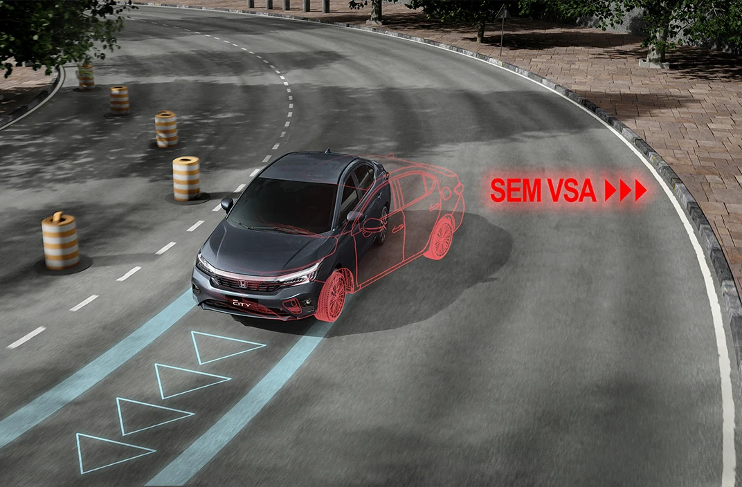 Civic Híbrido - Segurança - Assistente de estabilidade e tração - VSA