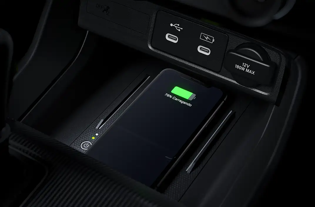 Civic Híbrido - Tecnologia- Carregador sem fio