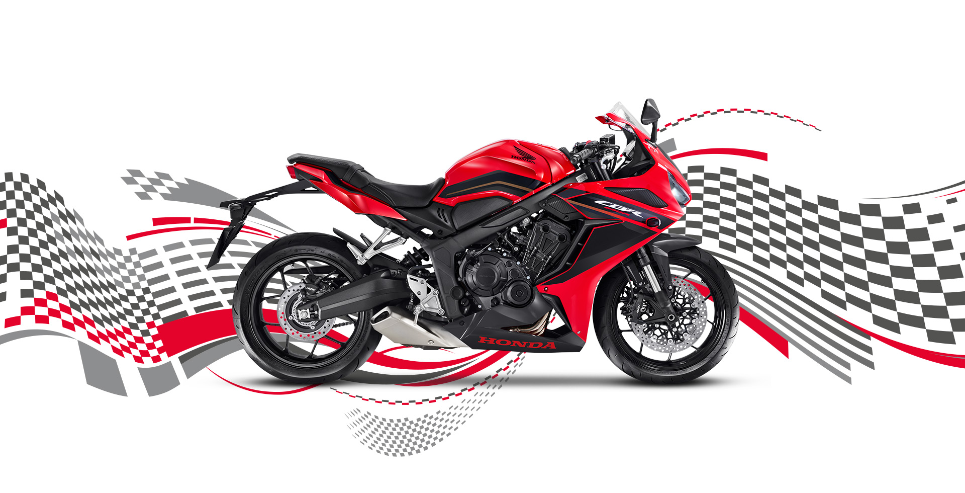 Banner Header Da Moto Honda CBR 650 R vermelho 2024
